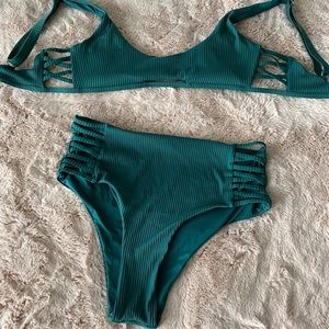 two piece bathing suit